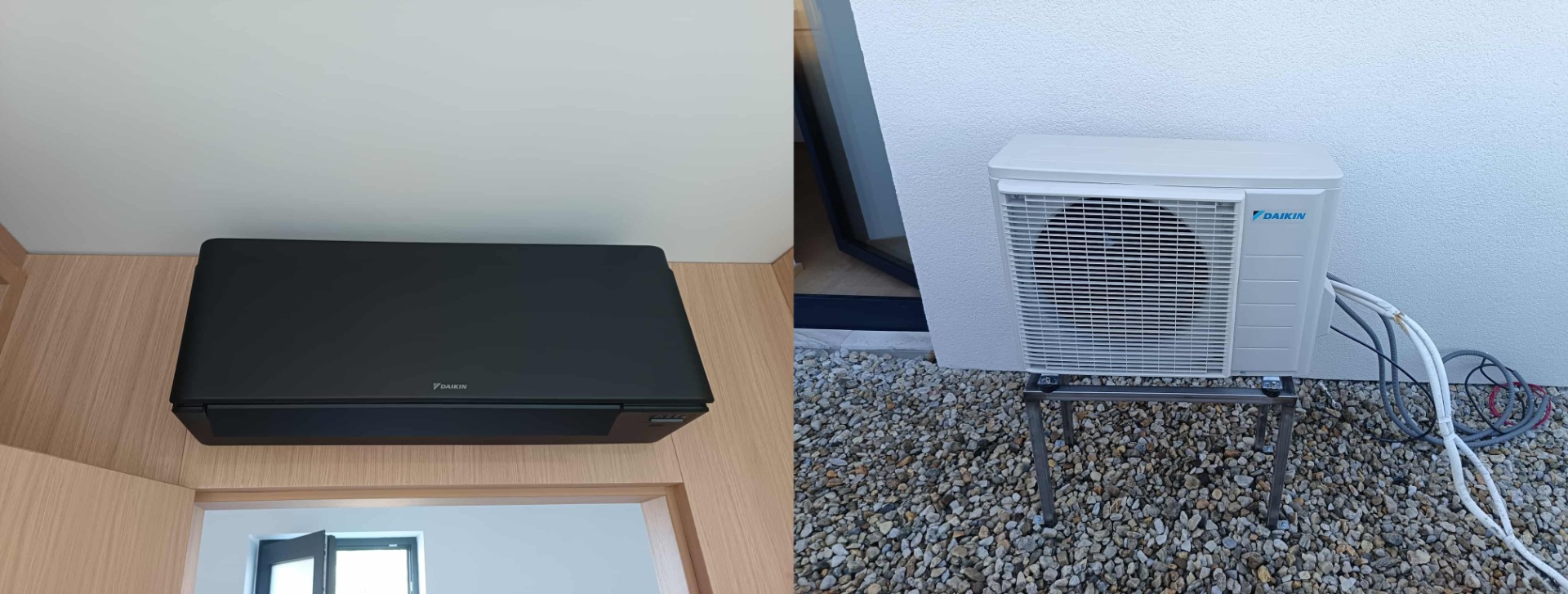 Klimatizačná jednotka Daikin - vnútorná a vonkajšia jednotka